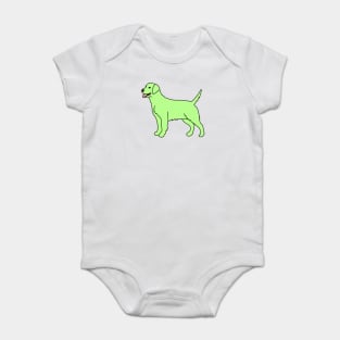 Key Lime Green Dog Baby Bodysuit